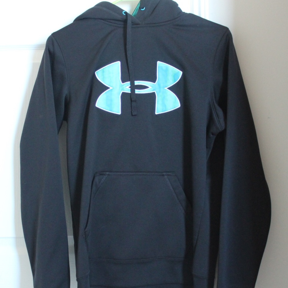 Under Armour hoodie, blue and black
